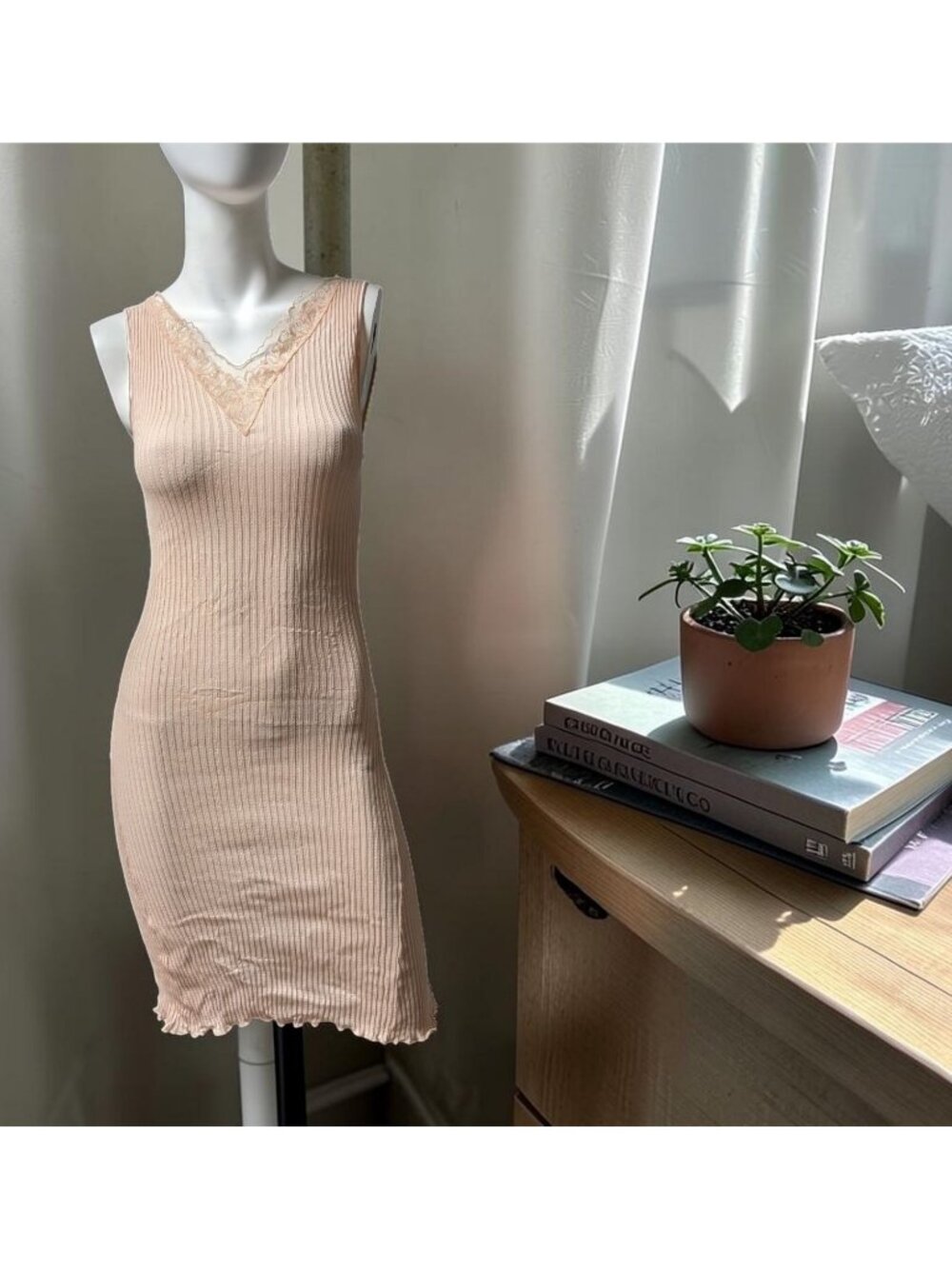 Zimmerli Of Switzerland Richelieu Neglige Blush Size Medium -NWT!